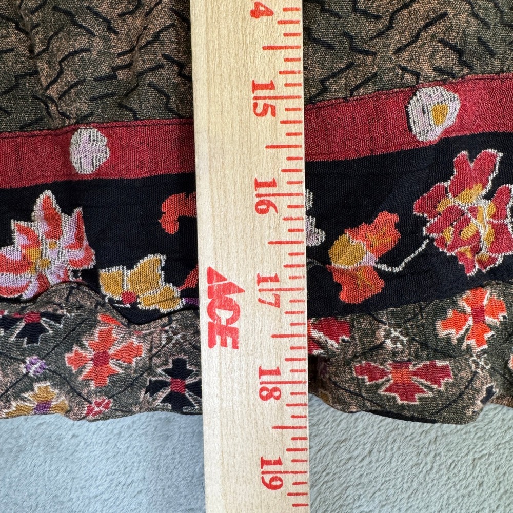 Dorothy Schoelen Platinum Cropped Jacket Large Mixed Print Artwear Vintage Style - Picture 12 of 15